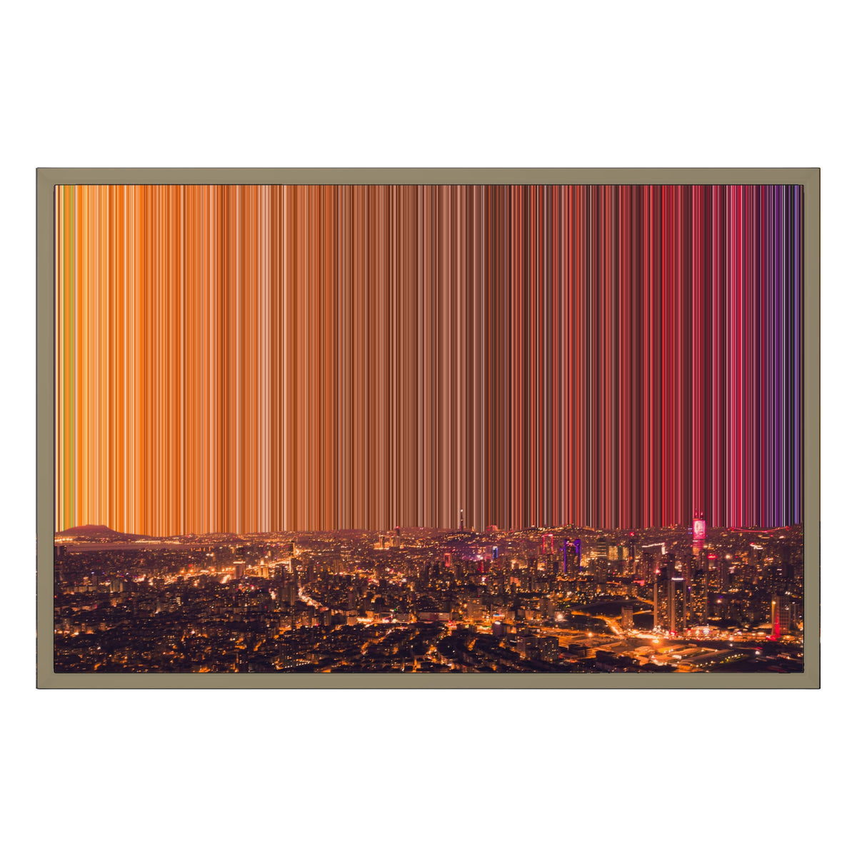 Leinwandbild mit Schattenfugenrahmen im Format 30×20", Rahmen aus Naturholz