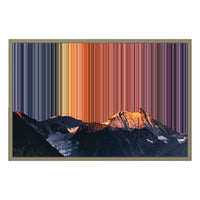 Lienzo con marco flotante, 30×20", marco de madera natural