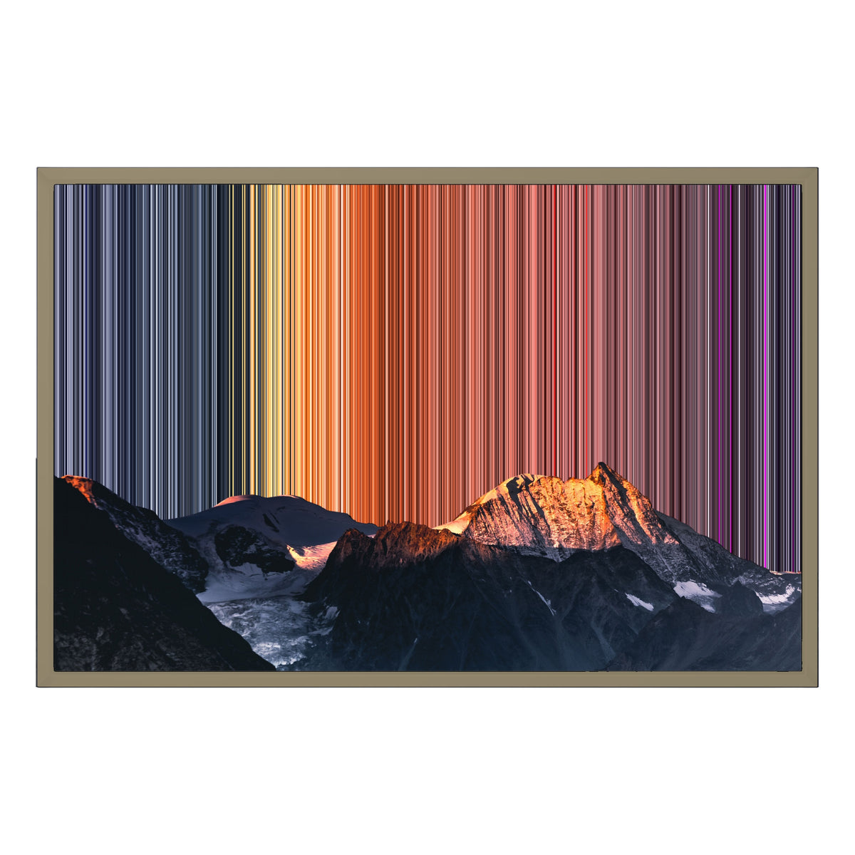 Lienzo con marco flotante, 30×20", marco de madera natural