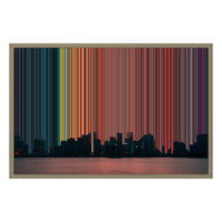Leinwandbild mit Schattenfugenrahmen im Format 30×20", Rahmen aus Naturholz