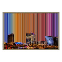 Lerret i floaterramme, 30×20", ramme i naturtre