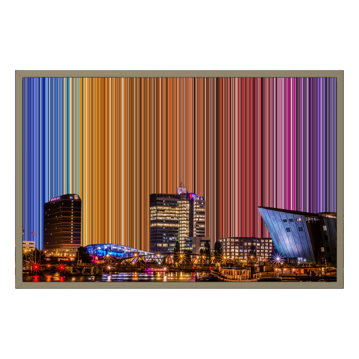 Lerret i floaterramme, 30×20", ramme i naturtre