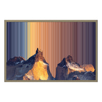 Leinwandbild mit Schattenfugenrahmen im Format 30×20", Rahmen aus Naturholz