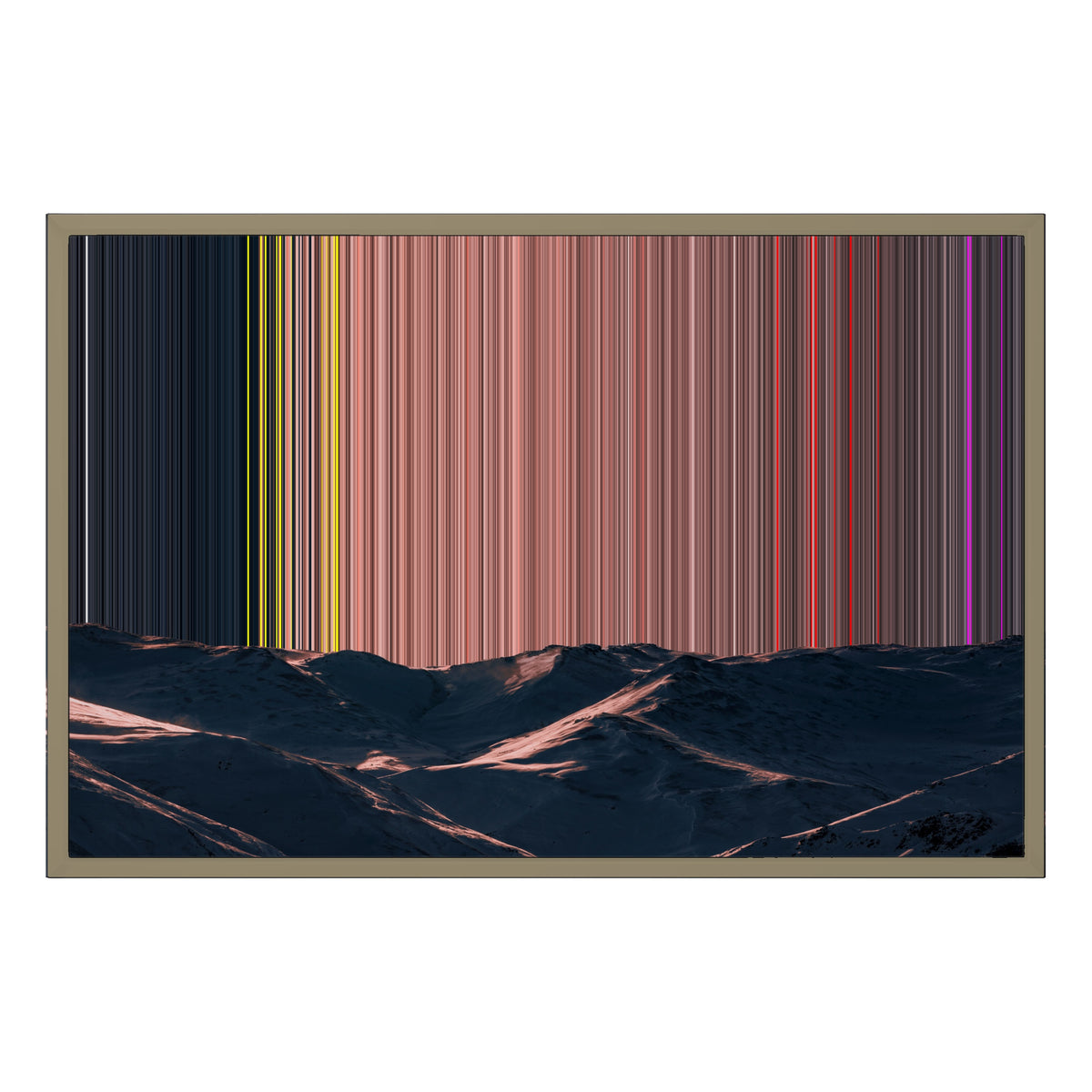 Canvas in baklijst, 30×20", naturel houten lijst