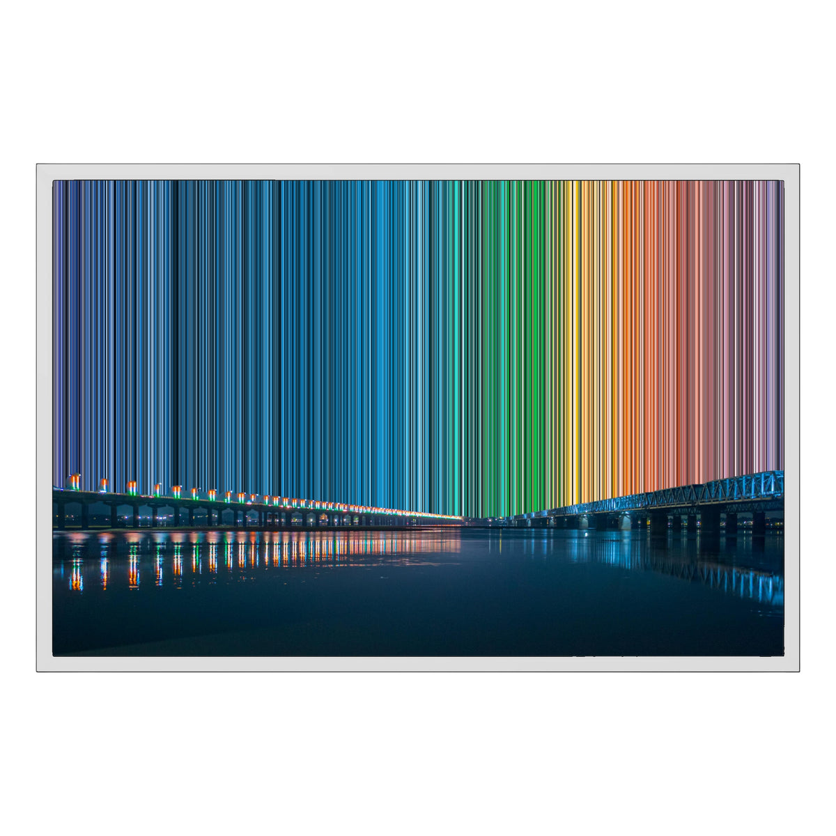 Lienzo con marco flotante, 30×20", marco blanco