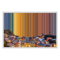 Leinwandbild mit Schattenfugenrahmen im Format 30×20", weißer Rahmen