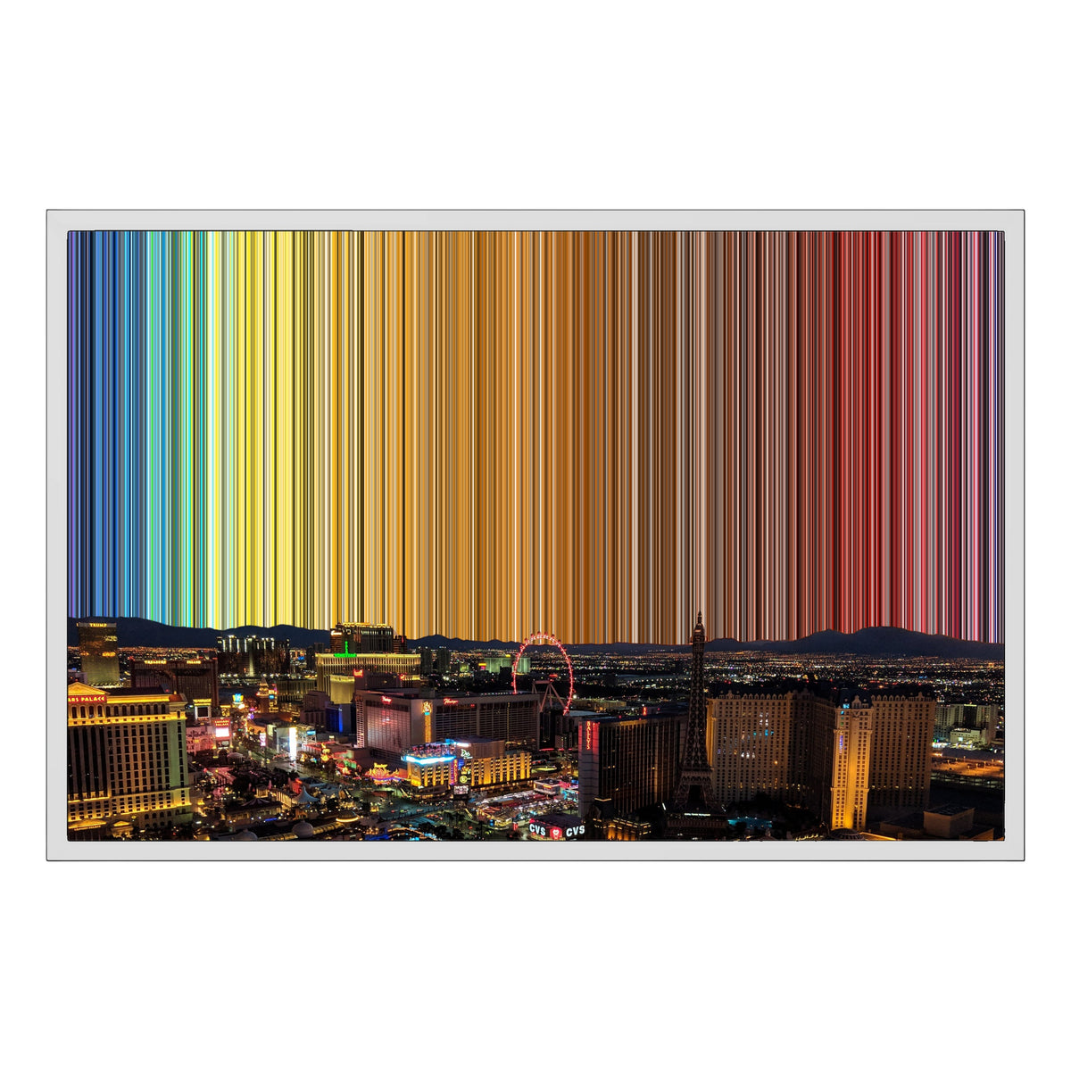 30×20" Float Frame Canvas - White Frame variant