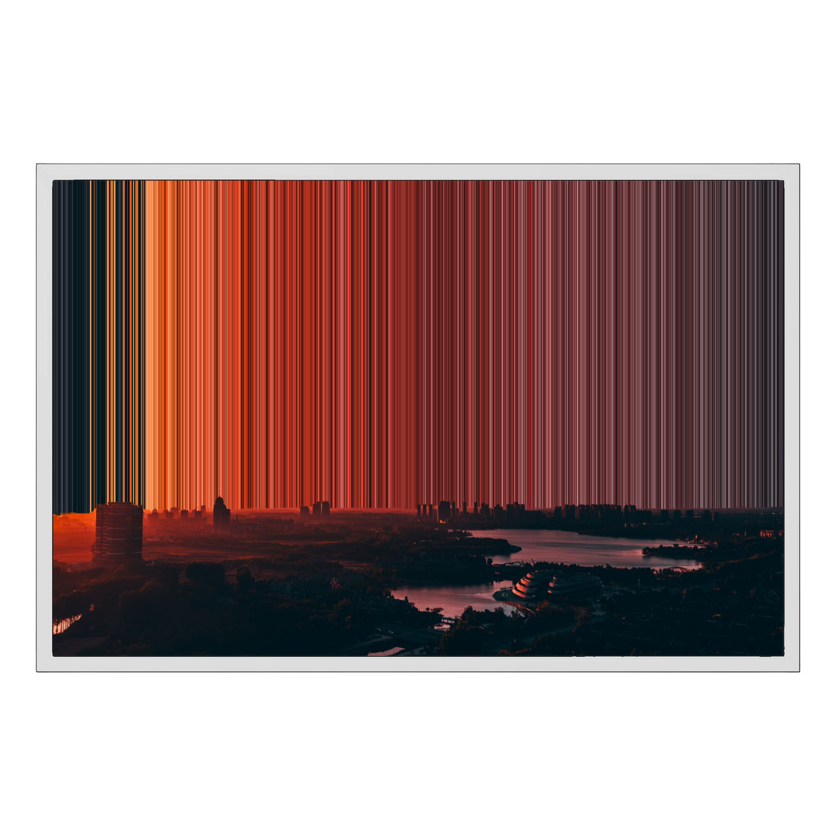 30×20" Float Frame Canvas - White Frame variant