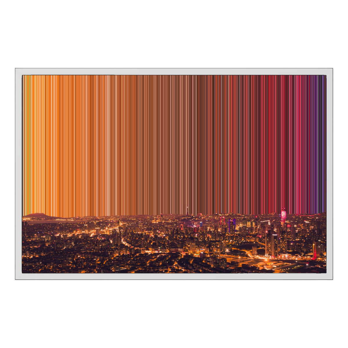 Leinwandbild mit Schattenfugenrahmen im Format 30×20", weißer Rahmen