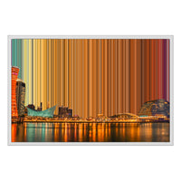 Lienzo con marco flotante, 30×20", marco blanco