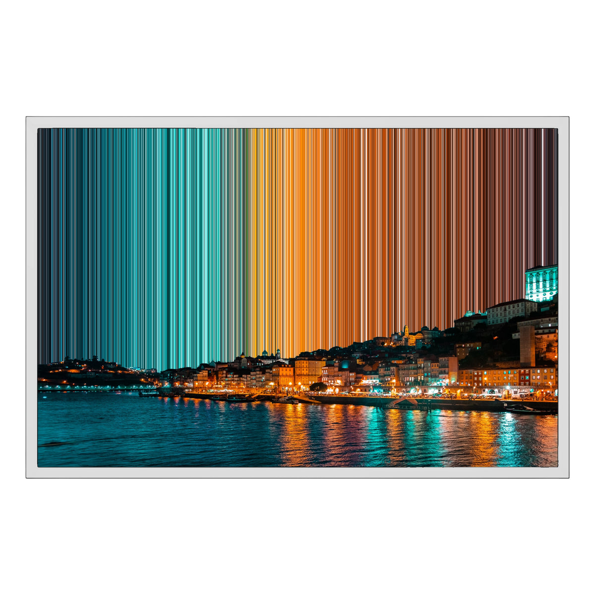 Lienzo con marco flotante, 30×20", marco blanco