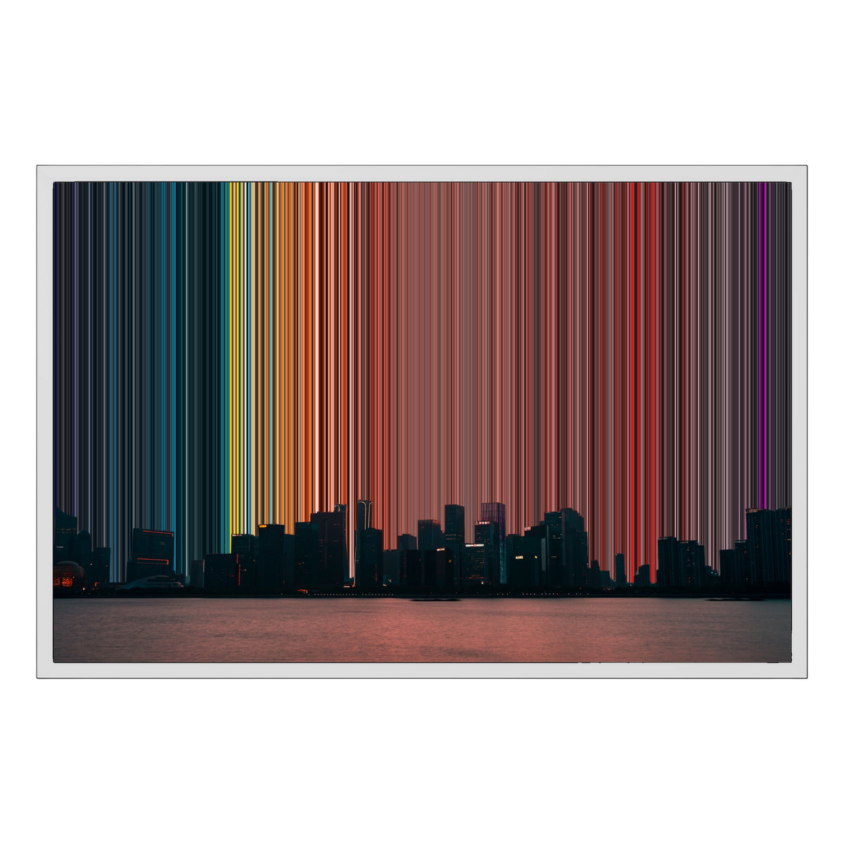 Leinwandbild mit Schattenfugenrahmen im Format 30×20", weißer Rahmen