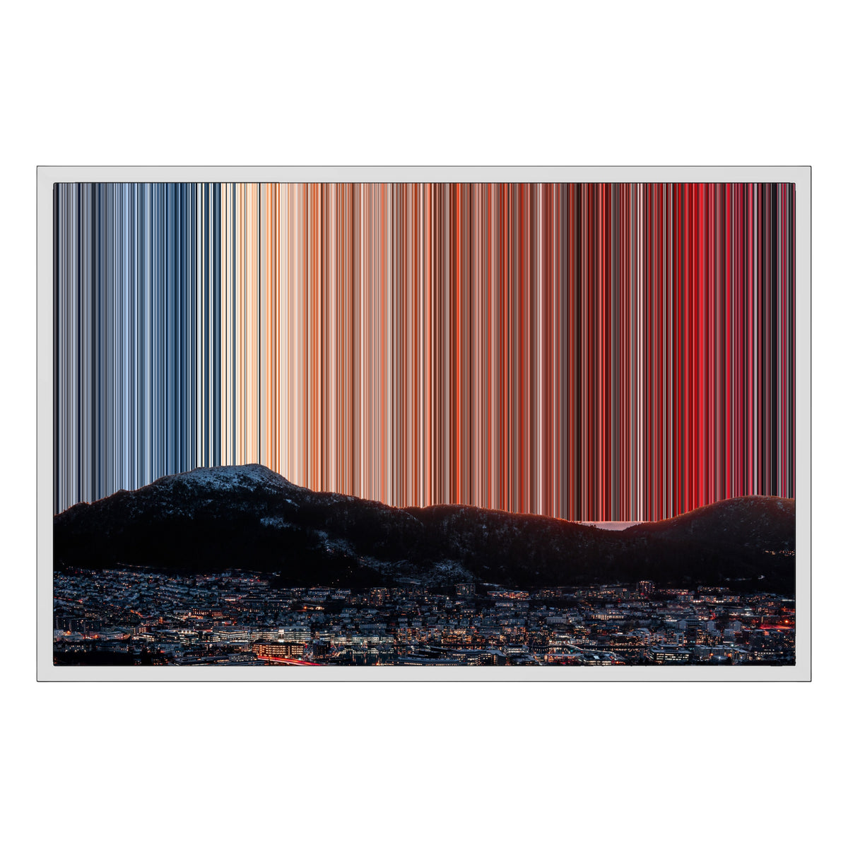 Lienzo con marco flotante, 30×20", marco blanco