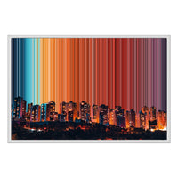 Leinwandbild mit Schattenfugenrahmen im Format 30×20", weißer Rahmen