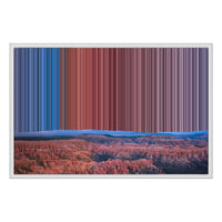 Lærred i floater-ramme, 30×20", hvid ramme
