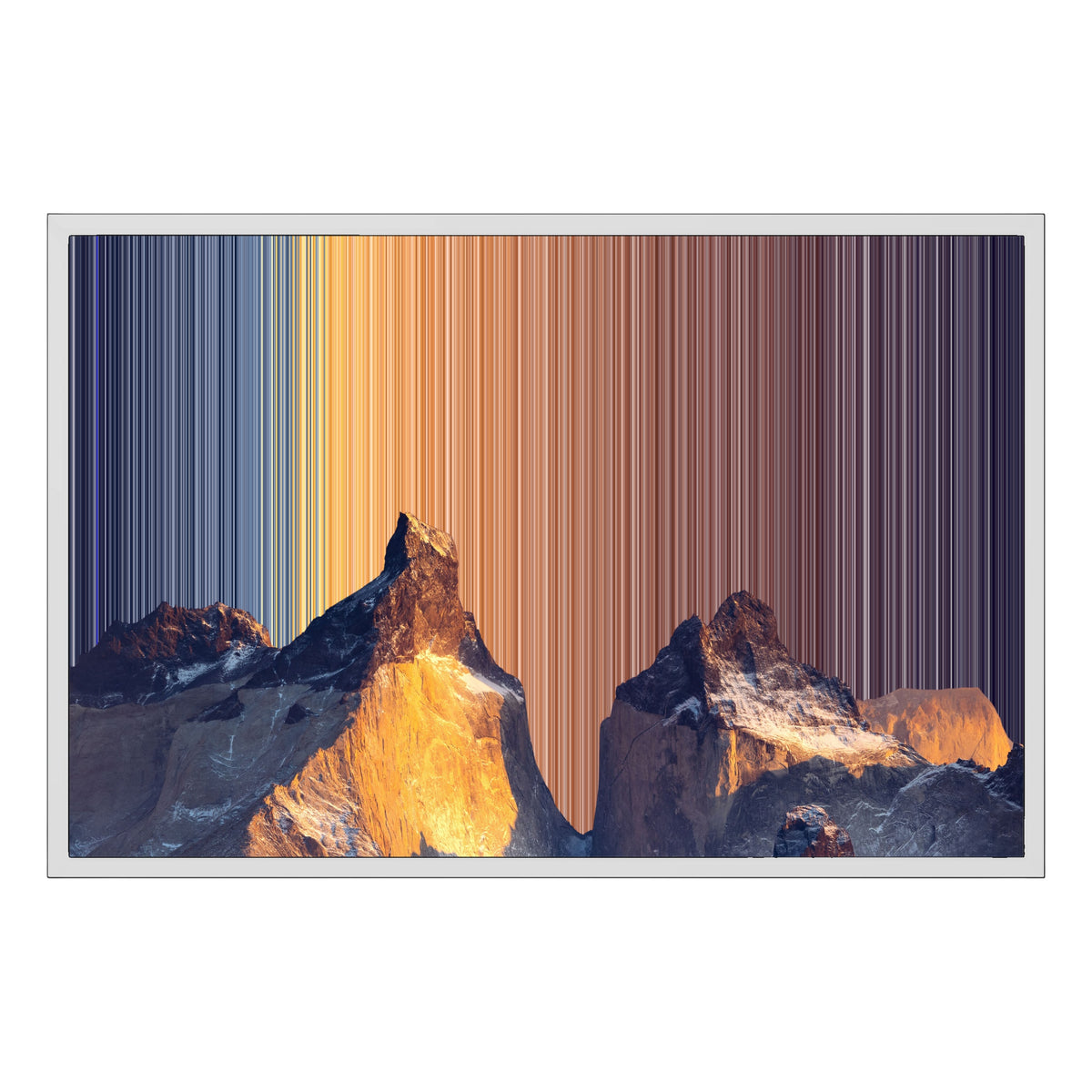 Leinwandbild mit Schattenfugenrahmen im Format 30×20", weißer Rahmen