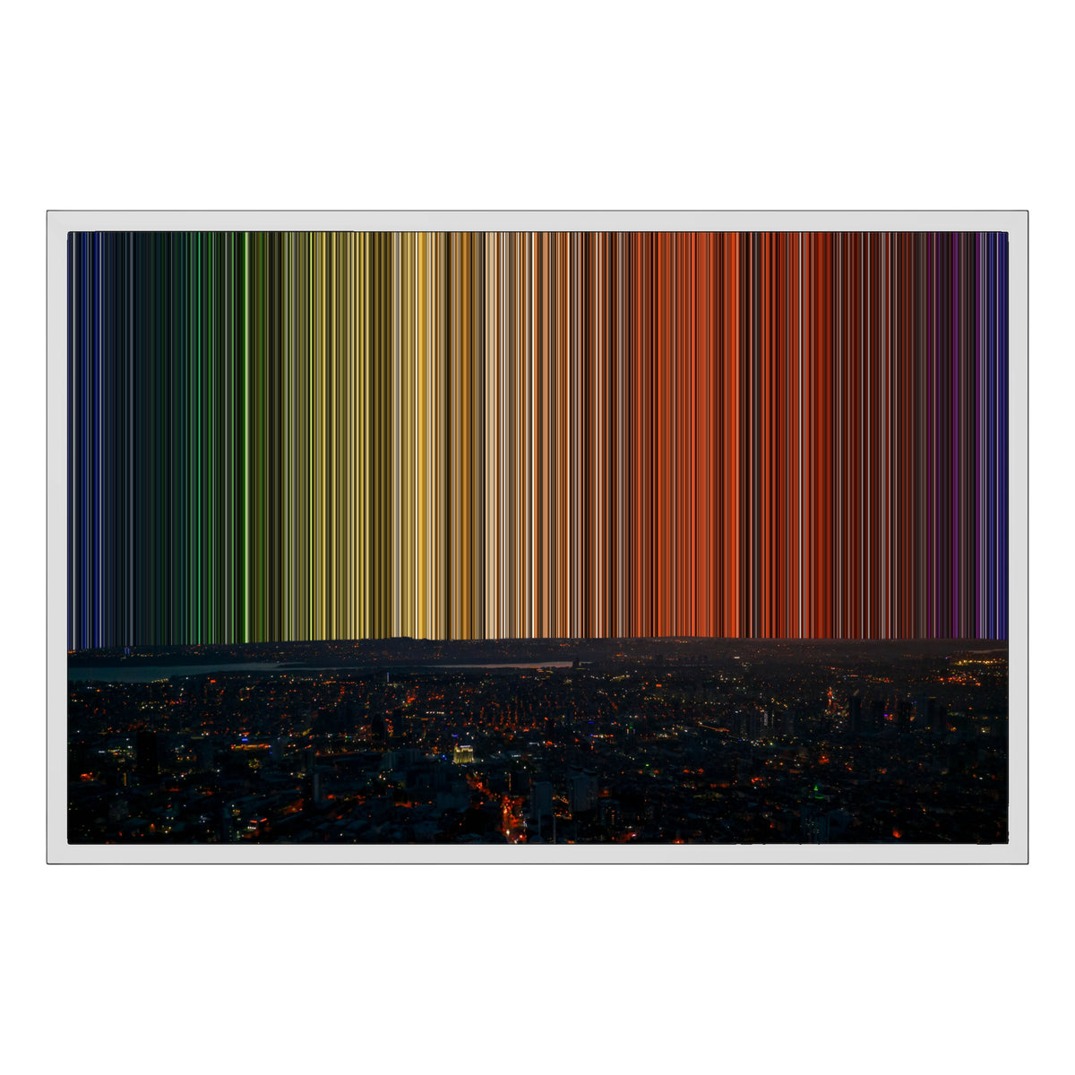 30×20" Float Frame Canvas - White Frame variant