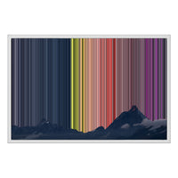 Lærred i floater-ramme, 30×20", hvid ramme