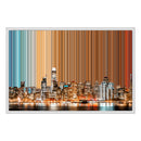 Lerret i floaterramme, 30×20", hvit ramme