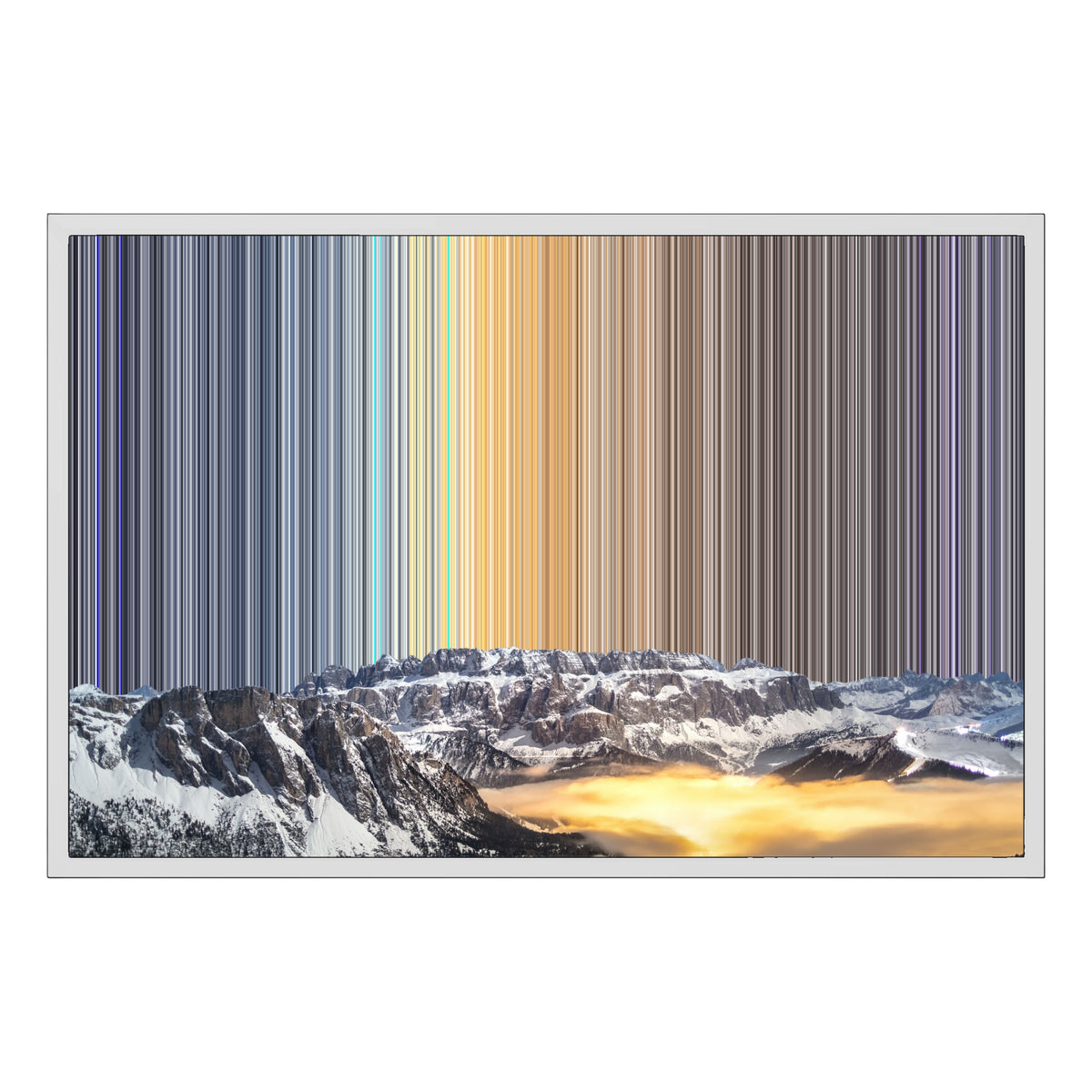 Lienzo con marco flotante, 30×20", marco blanco