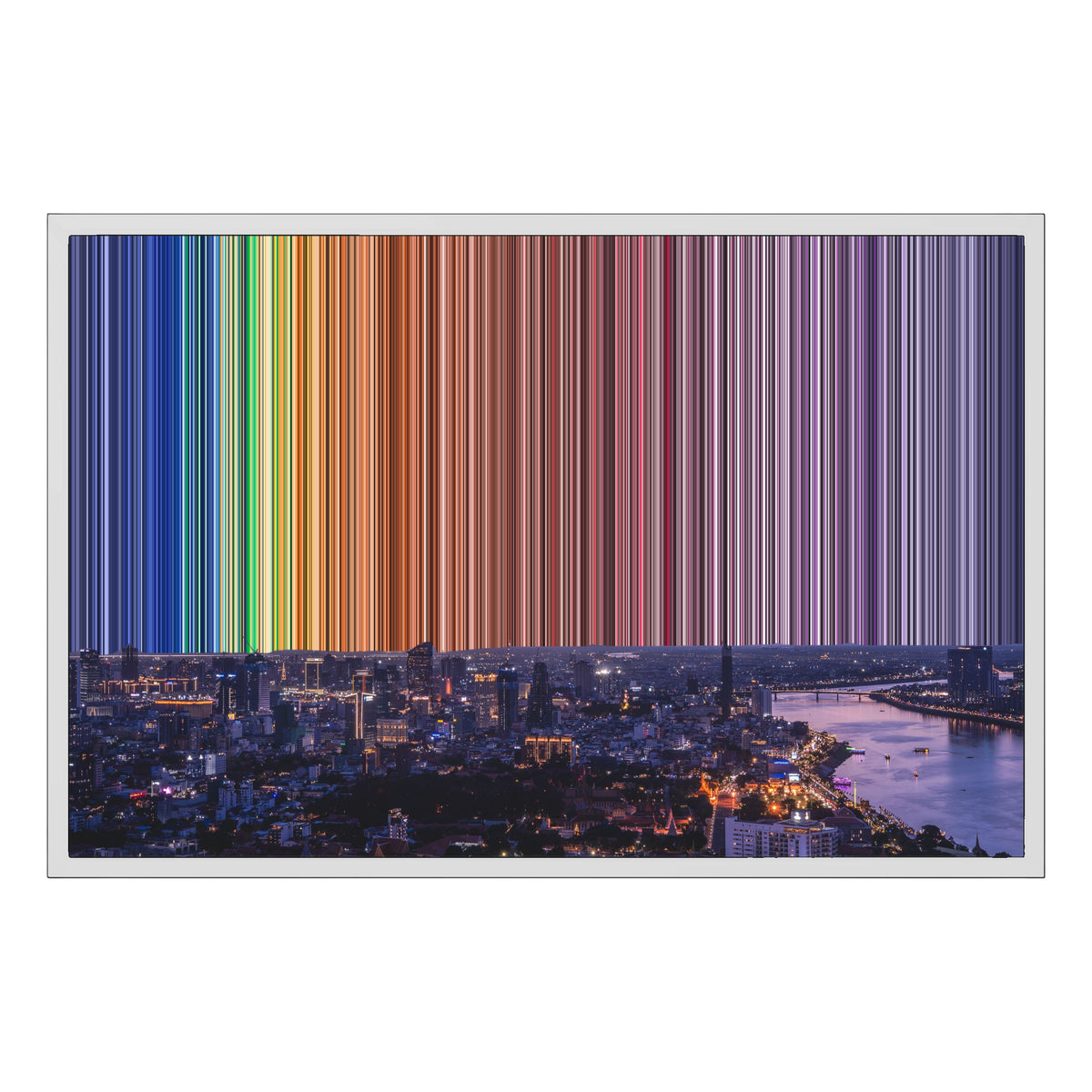 30×20" Float Frame Canvas - White Frame variant