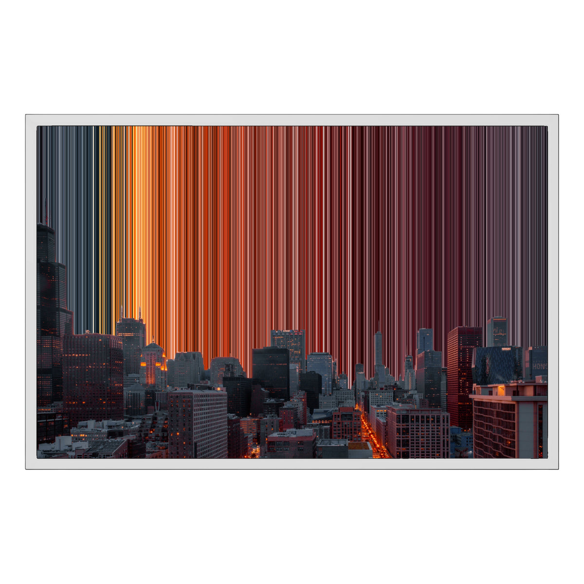 30×20" Float Frame Canvas - White Frame variant