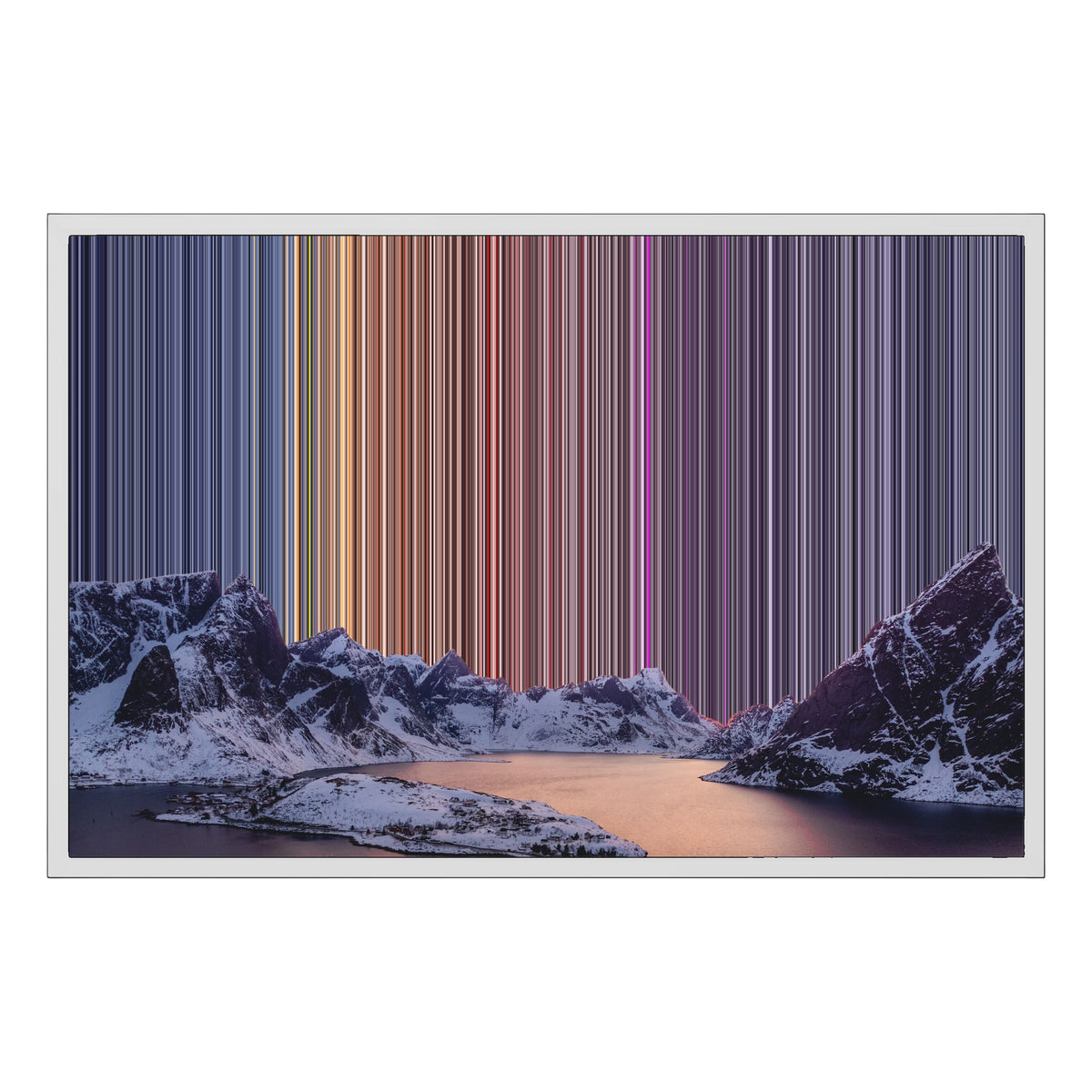 Lienzo con marco flotante, 30×20", marco blanco