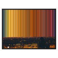 Lærred i floater-ramme, 30×24", sort ramme