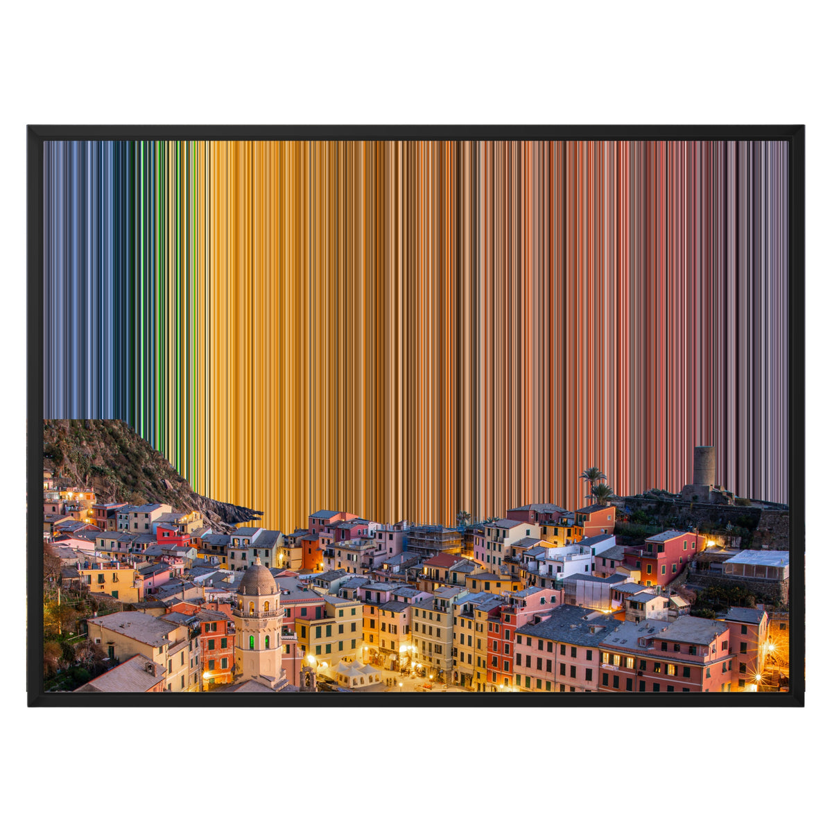Leinwandbild mit Schattenfugenrahmen im Format 30×24", schwarzer Rahmen