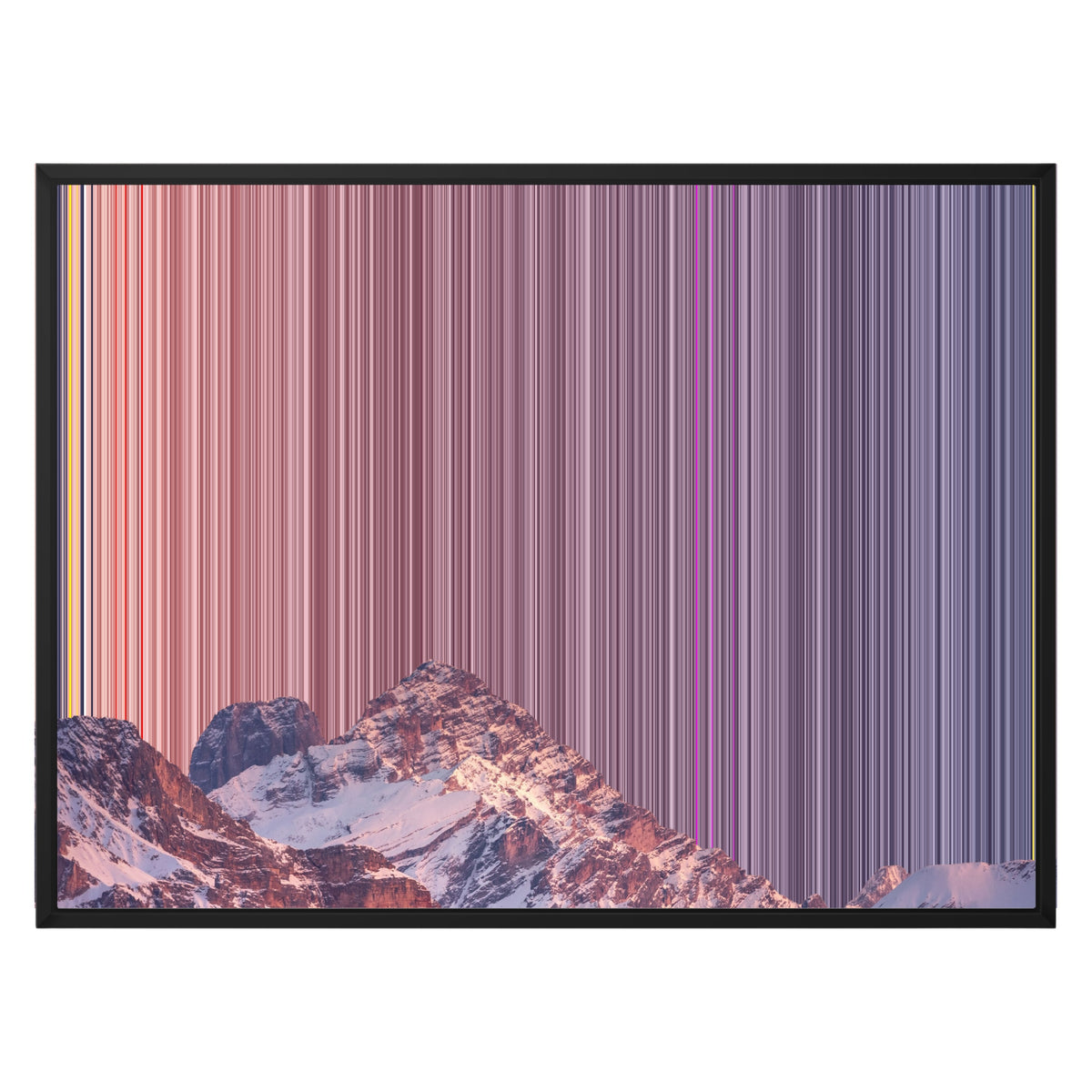 30×24" Float Frame Canvas - Black Frame variant