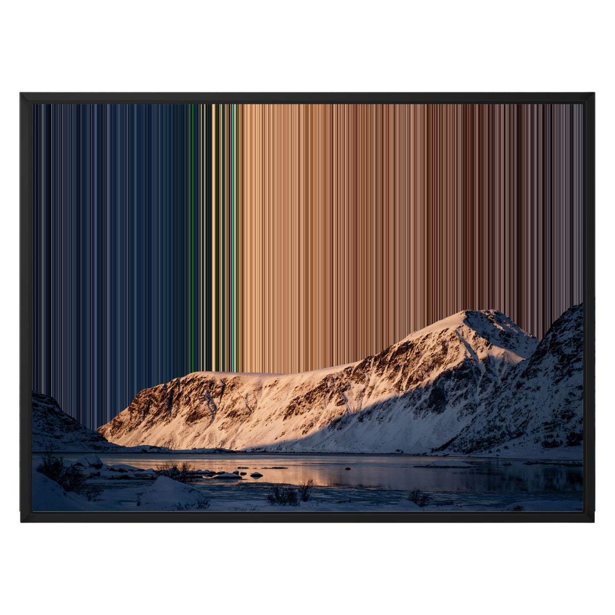 Canvas in baklijst, 30×24", zwarte lijst