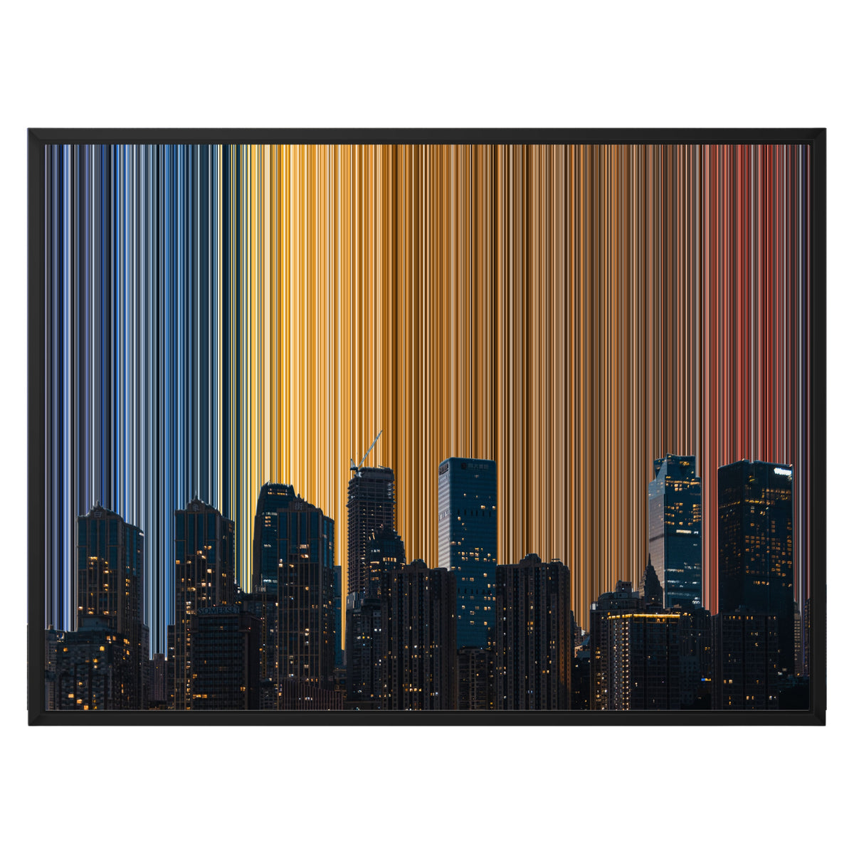 30×24" Float Frame Canvas - Black Frame variant