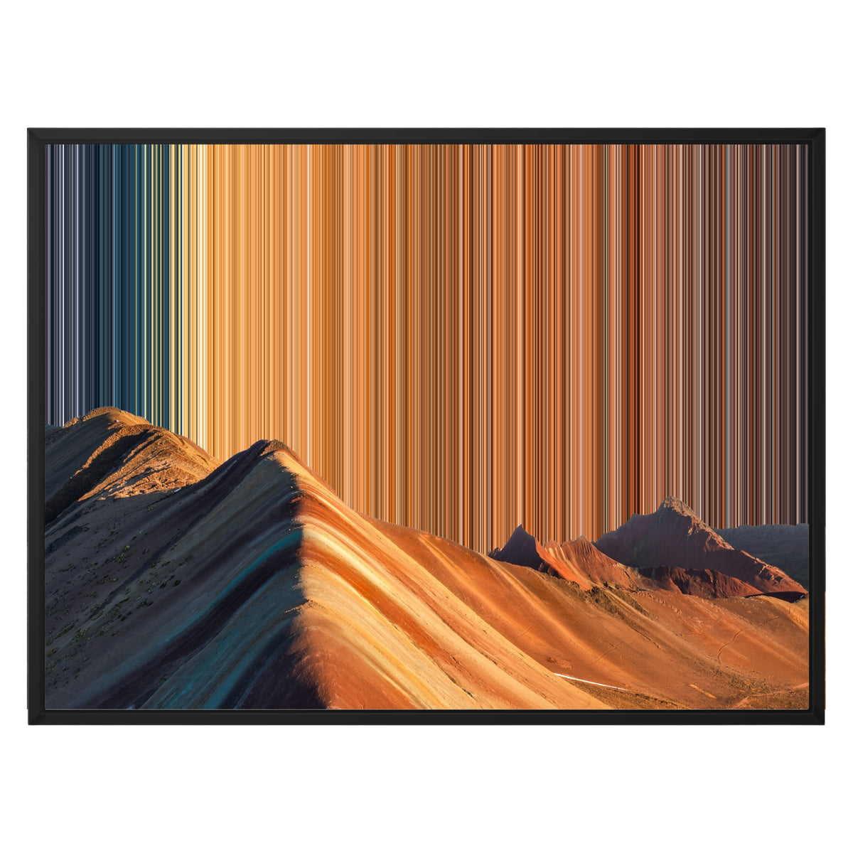 Lienzo con marco flotante, 30×24", marco negro