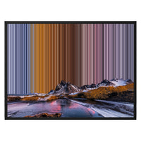 Canvastavla i floaterram, 30×24", svart ram