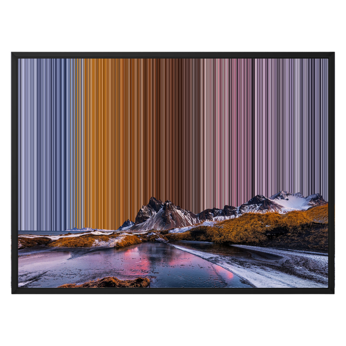 Canvastavla i floaterram, 30×24", svart ram