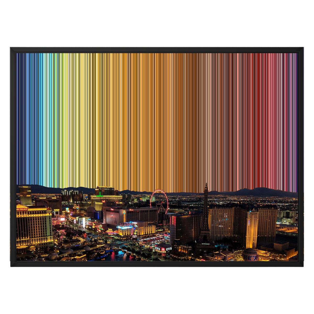 30×24" Float Frame Canvas - Black Frame variant