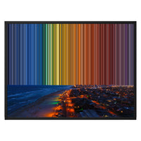 Lienzo con marco flotante, 30×24", marco negro