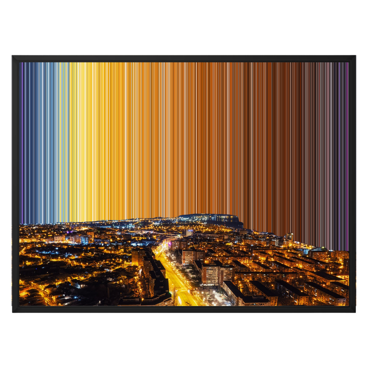 Lienzo con marco flotante, 30×24", marco negro