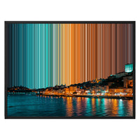 Lienzo con marco flotante, 30×24", marco negro