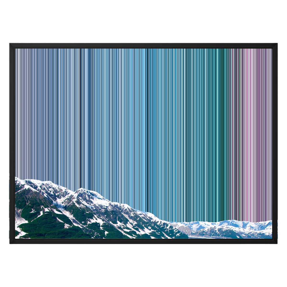 30×24" Float Frame Canvas - Black Frame variant