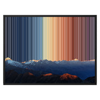 Tela con cornice a cassetta, 30×24", cornice nera