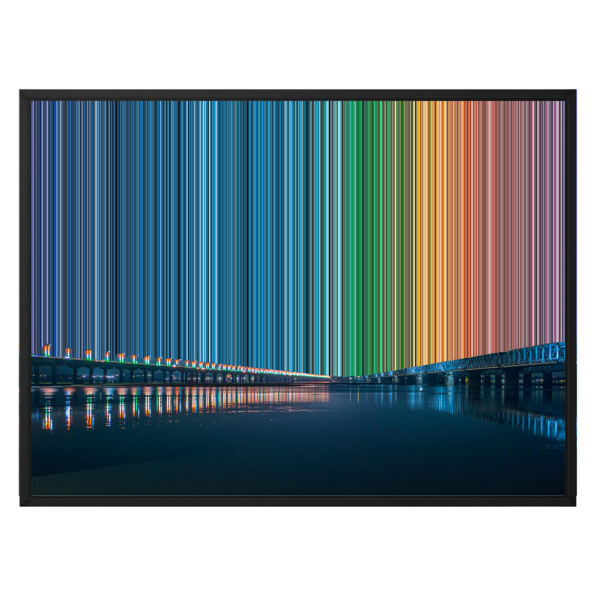 Lienzo con marco flotante, 30×24", marco negro
