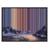 Lienzo con marco flotante, 30×24", marco negro