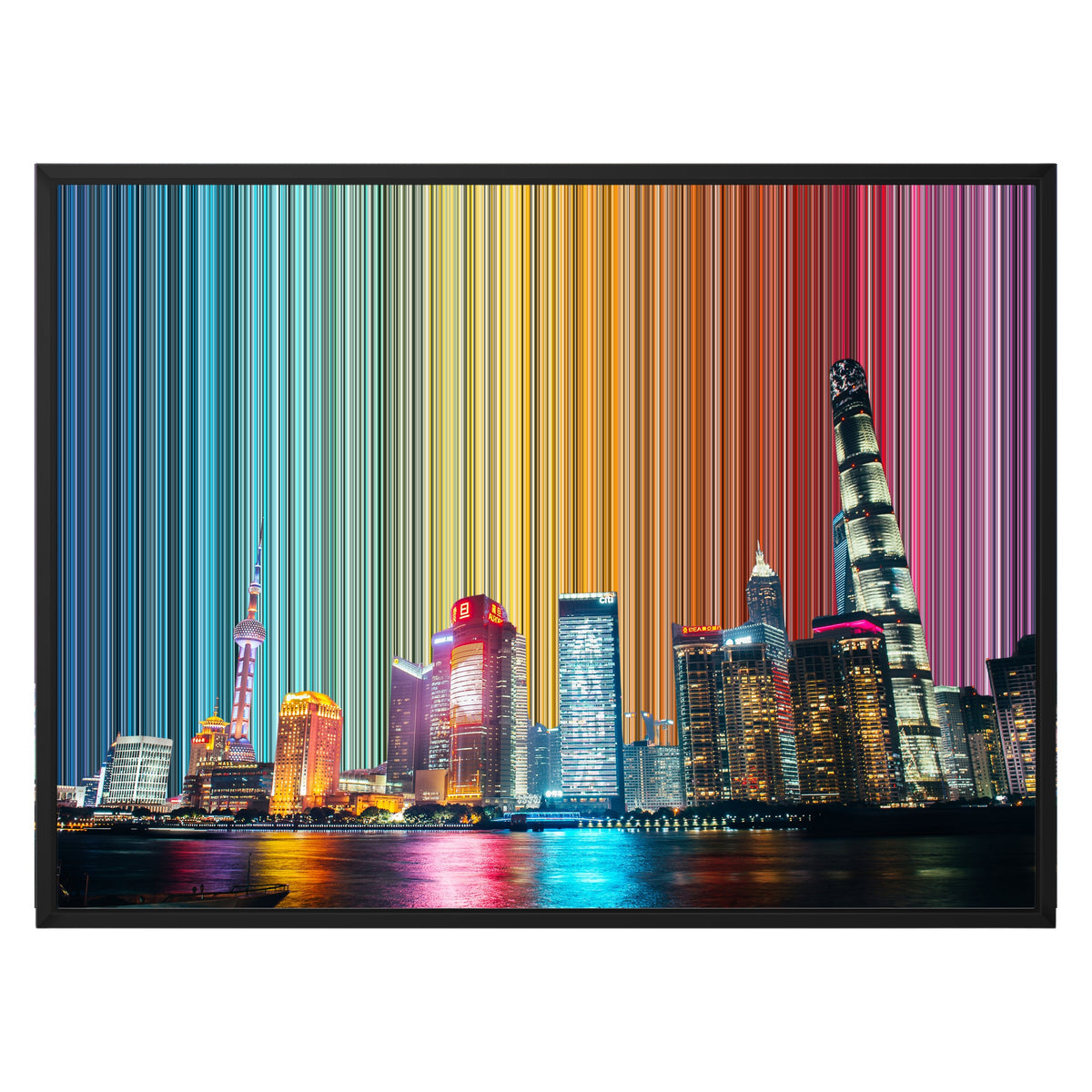 Lienzo con marco flotante, 30×24", marco negro