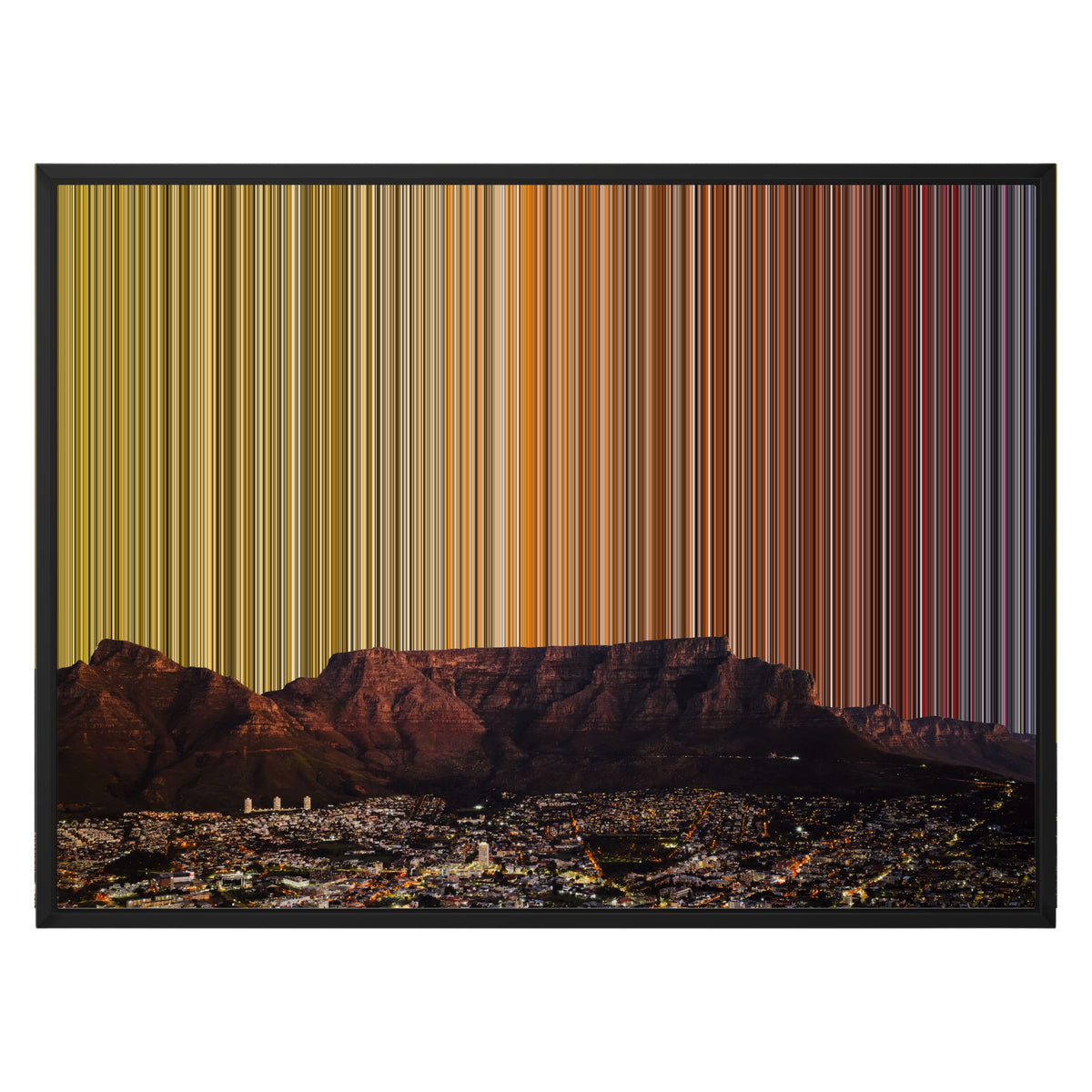 30×24" Float Frame Canvas - Black Frame variant