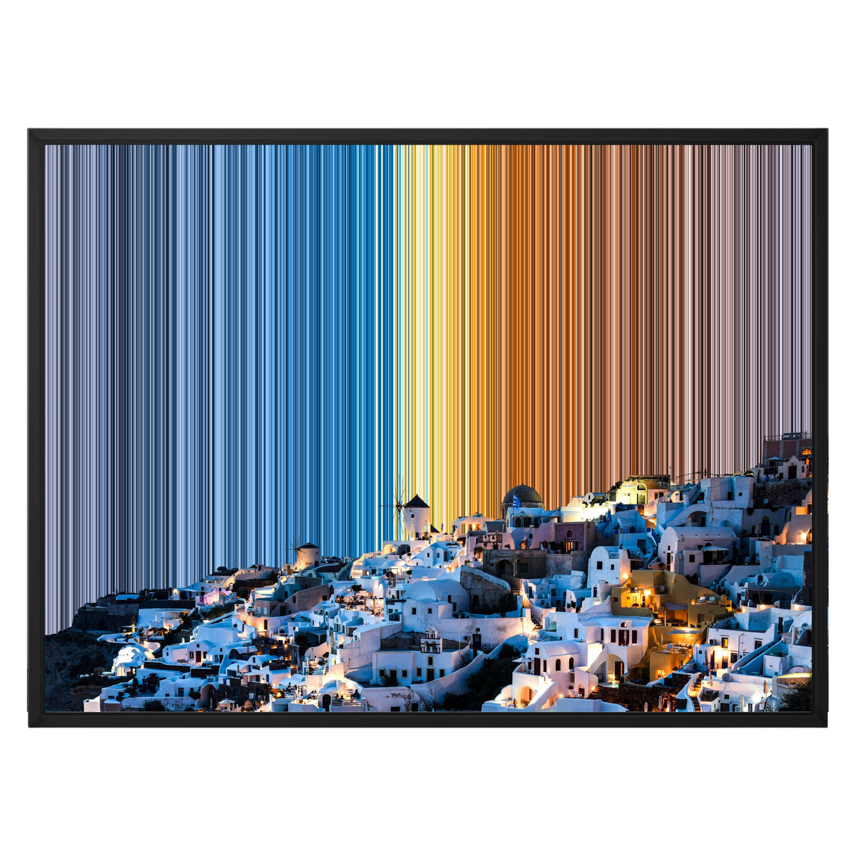 Lienzo con marco flotante, 30×24", marco negro