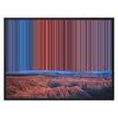 Lærred i floater-ramme, 30×24", sort ramme