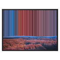 Lærred i floater-ramme, 30×24", sort ramme