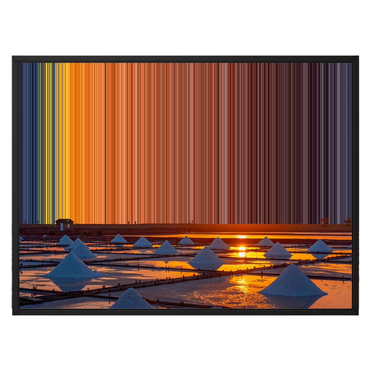 Canvastaulu kelluvassa kehyksessä, koko 30×24", musta kehys