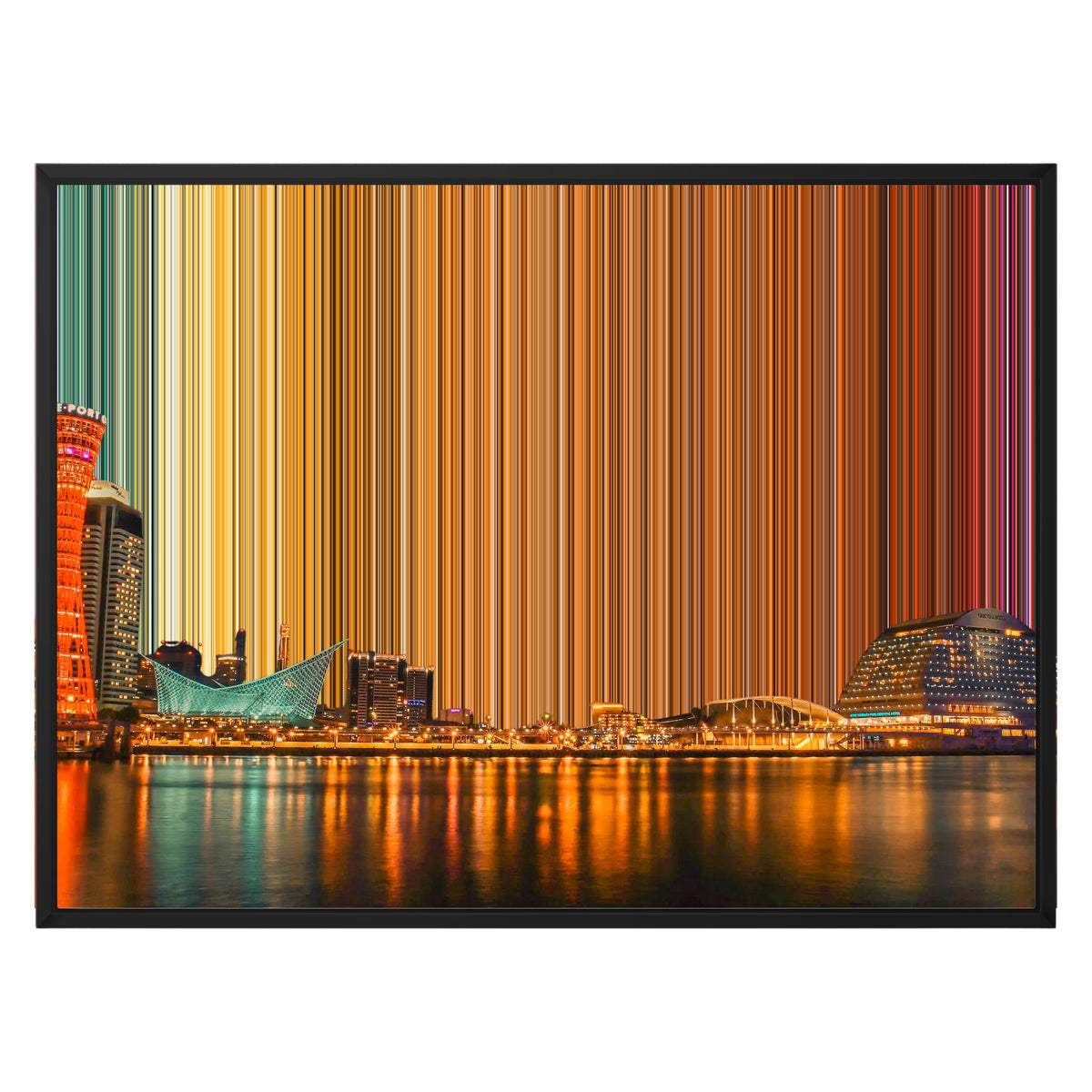 Lienzo con marco flotante, 30×24", marco negro
